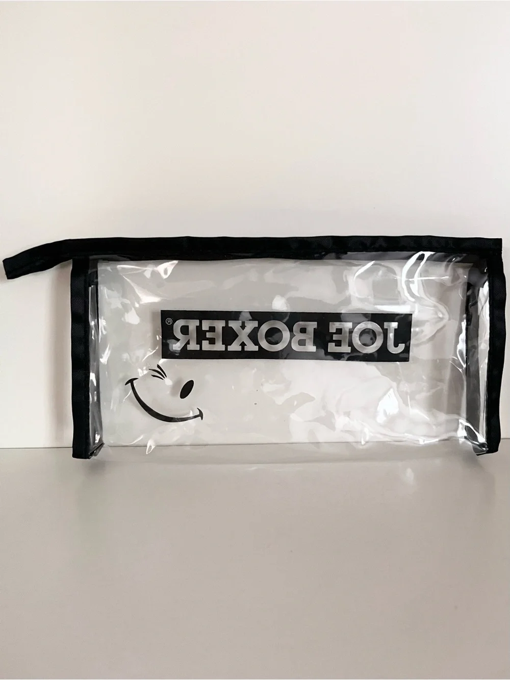 Joe boxer clear zippy pouch